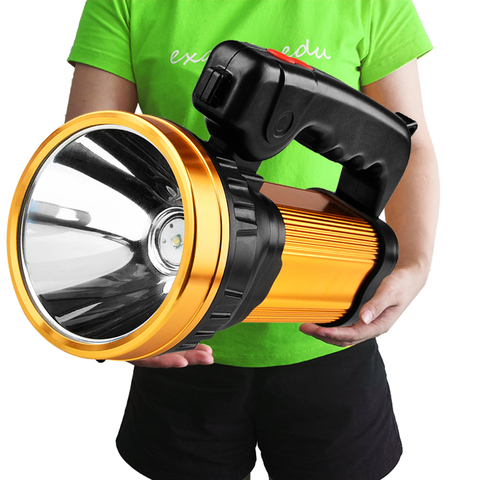 Super Bright Built in 18650 Battery Power Bank Portable Lanterns LED Flashlight Torch Rechargeable XM-L T6 + COB LED Bulbs Black ► Photo 1/6