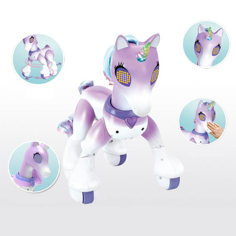 KaKBeir Creative Remote Control Horse Unicorns Robot Cute animal Intelligent Induction Electric Model Pet robotics Kids toys ► Photo 1/6