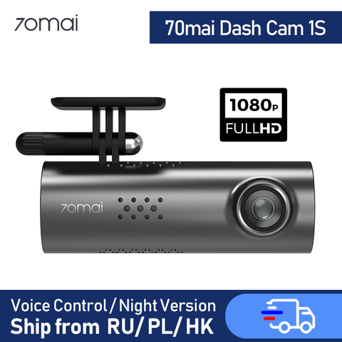 70mai Dash Cam 1S Car DVR 70 mai Camera Support Smart Voice Control WIFI Wireless Connect 1080P HD 130 Degree FOV ► Photo 1/6