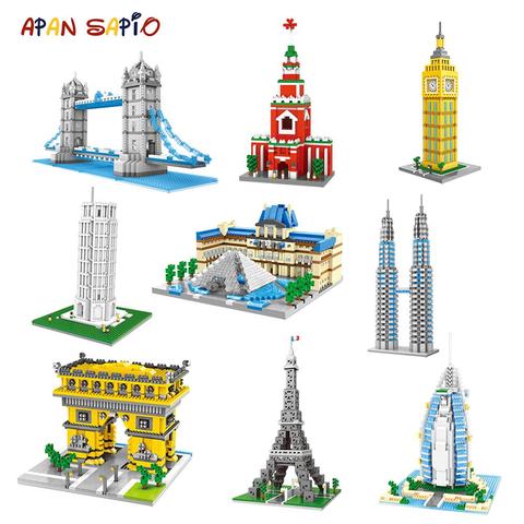 Mini Building Blocks World Famous City Architecture Model Educational Mini Bricks Compatible with Brands Toys for Children Gifts ► Photo 1/6