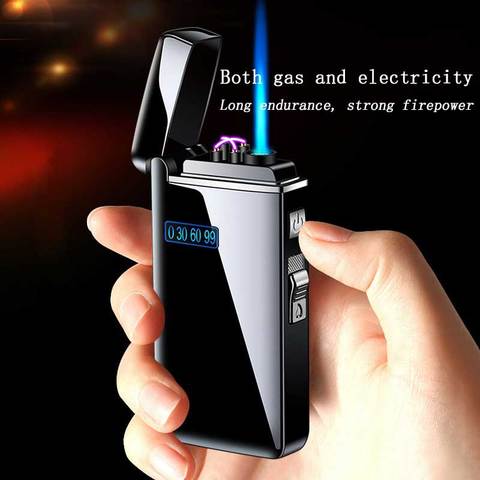 Windproof Arc Usb Lighter Gas Lighter Metal Survival Torch Turbo Lighters Plasma Lighter Survival Lighters Gadgets for Men ► Photo 1/6