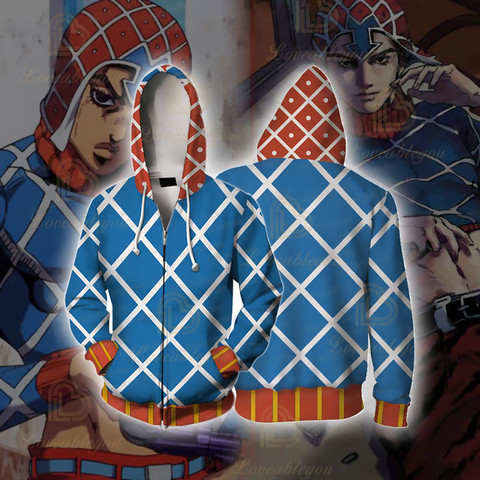 Anime JOJO'S BIZARRE ADVENTURE GUIDO MISTA Cosplay Costumes Hoodies Sweatshirts Bakugou Todoroki Shoto Spring/Autumn Coat ► Photo 1/5