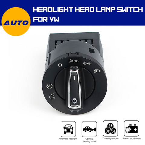 New AUTO Headlight Head Lamp Switch Light Sensor refit For VW Golf Jetta B6 MK5 MK6 Tiguan Touran Passat Polo Bora 3BD941531 ► Photo 1/6