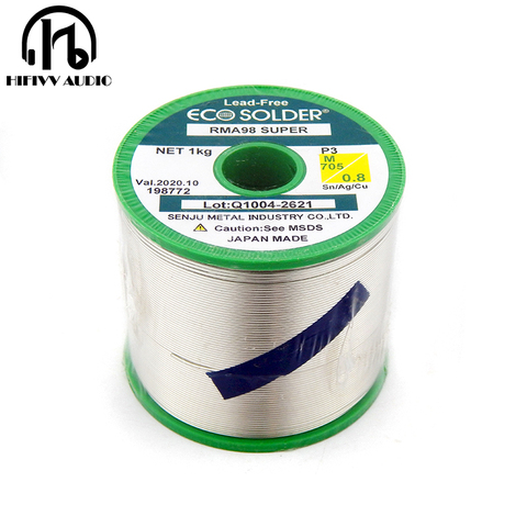 1/5/10m Germany Original WBT-0820 Wire Soldering 0.8mm 4% Ag Silver Solder