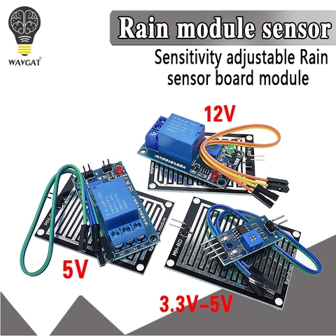 Snow Raindrops Detection Sensor Module Rain Weather Module Humidity For Arduino Relay Control Module Rain water sensor module ► Photo 1/6