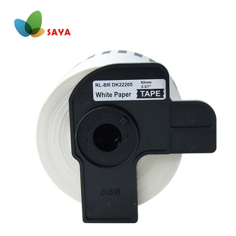 DK-22205-2 Rolls Label tape  Label 62mm x 30.48m Continuous Compatible for Brother QL-500/500A/550/560/570/570VM/580N/650TD/710W ► Photo 1/4