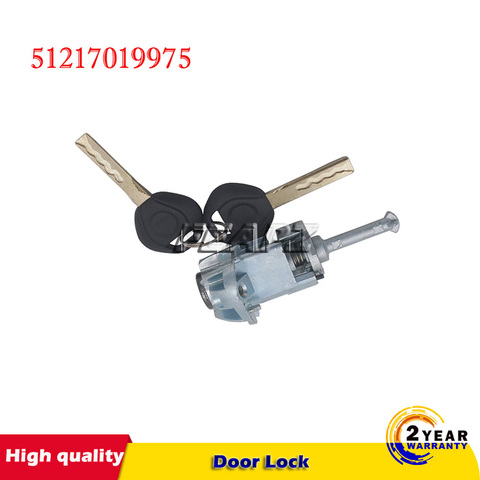 For BMW/ E46 3 Series Front Left Driver Door Lock Cylinder Barrel WITH 2 KEYS 51217019975, 51 21 7 019 975 ► Photo 1/5