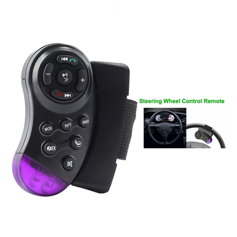 11-Key Portable Carro Controle Remoto Universal Car MP5 Multimedia Player CD DVD VCD Steering Wheel Wireless Remote Control ► Photo 1/5