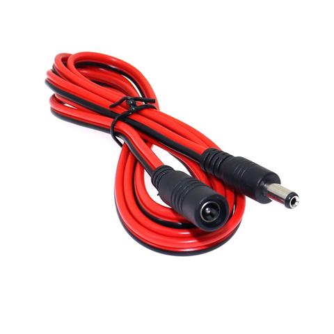 16AWG DC Power Plug 5.5 x 2.1mm Female To Male CCTV Adapter Connector Cable 12V 10A 120W Max. Power Extension Cord 1.5m ► Photo 1/6