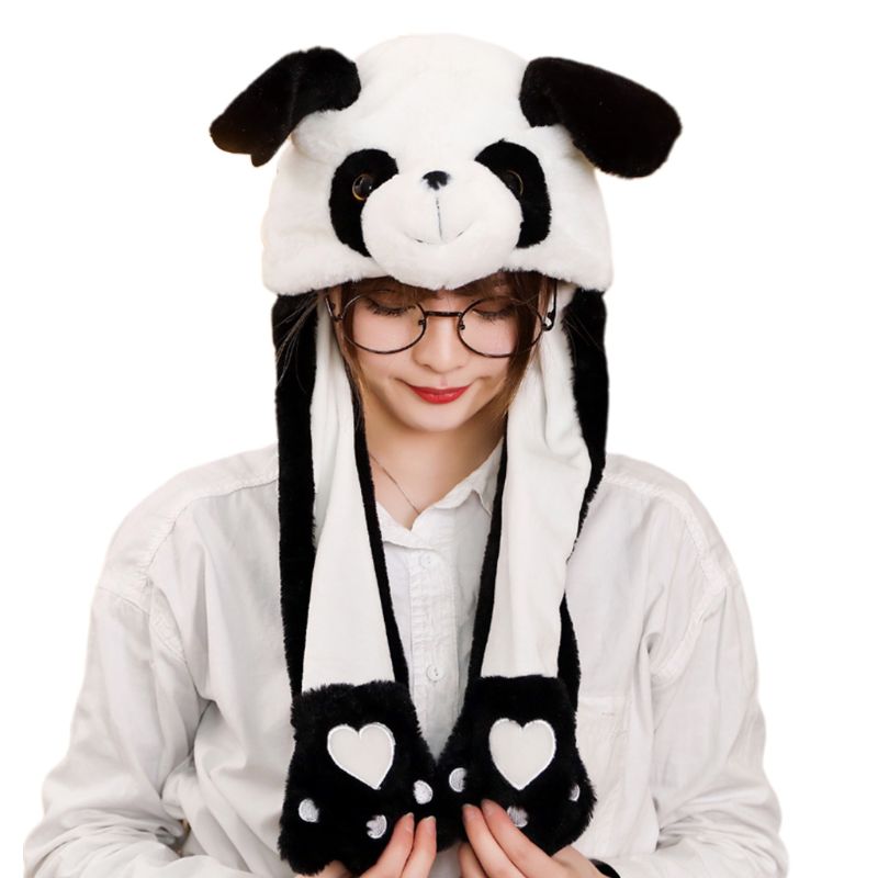 Cute Cosplay Cartoon Animal Hat Fluffy Plush Cap Warm Gift Unisex For Him or Her 