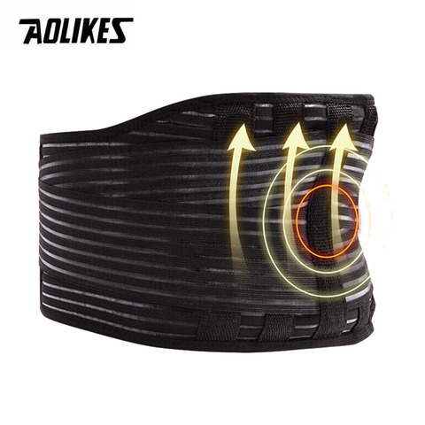 AOLIKES Self-heating Magnetic Steel Bone Waist Widen Belt Men Women Lumbar Support Back Brace Belt for office home ► Photo 1/6