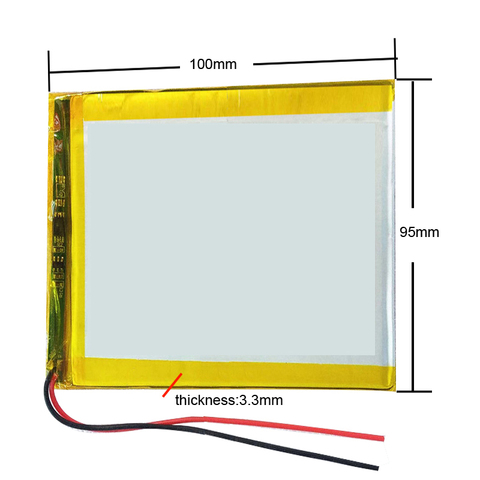 Best Battery Brand 3388107 3590100 3.7V 6000mAh Tablet Update Battery For Tablet SmartQ T20 A86 Dual Core P85 U35GT DUAL C ► Photo 1/1