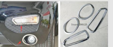 For Lifan X60 Accessories Chrome  2011 2012 2013 2014 2015 Chrome Front fog lamp cover trim ► Photo 1/2