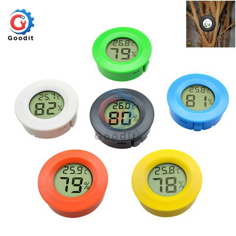 Mini LCD Digital Thermometer Hygrometer Fridge Freezer Tester Temperature  Humidity Meter Detector Thermograph Pet Auto Car - AliExpress