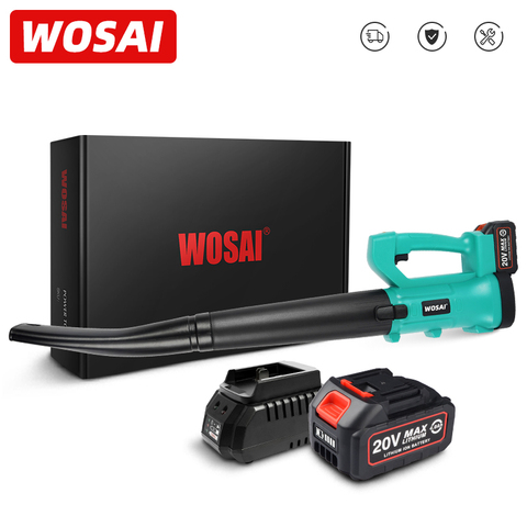 WOSAI MT-Series 20V Cordless Electric Air Blower Wind Pressure 5.4kpa Handheld Blowing Cordless leaf Blower Sweeper Garden Tools ► Photo 1/6
