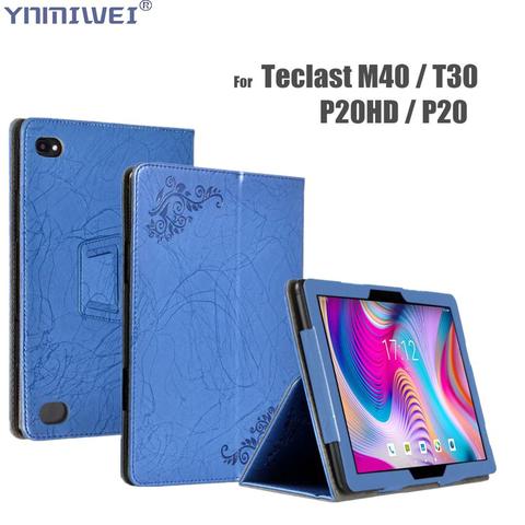 Case for Teclast P20HD M40 T30 Funda Tablet Cover Case for Teclast P20 HD 10.1 Inch Stand Pu Leather Protect Shell ► Photo 1/6