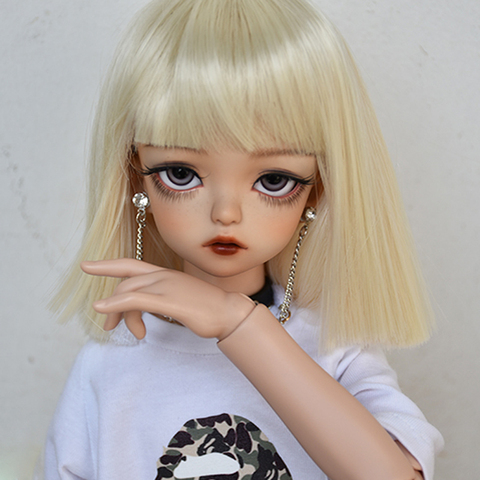 2022 New Arrival 1/3 1/4 1/6 1/8 Bjd SD Wig Hair High Temperature Short Style Wig Wire BJD Wig For BJD Doll Wig ► Photo 1/6