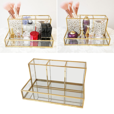 Clear Cosmetic Makeup Brush Storage Case Holder Box Desk Organizer Transparent Cosmetic Make Up Organizer Brush Lipstick Holder ► Photo 1/6