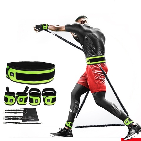Fitness Resistance Bands Set for Full Body Combat Fighting Resistance Basketball Force Agility Workout Equipment Force Training ► Photo 1/6