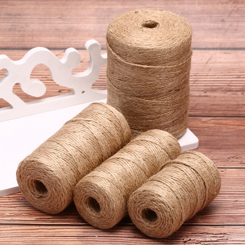 50m/80m/100m Handmade Hemp Linen Cords Rope To Tie Burlap Twine Rope String DIY Craft Decoration Cuerda Yute Corde Chanvre ► Photo 1/5