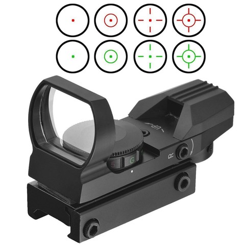 Riflescope 20mm Rail Holographic Red Dot Sight 4 Reticle tactical Scope Collimator Optical sight Hunting Airsoft Guns Optics ► Photo 1/6