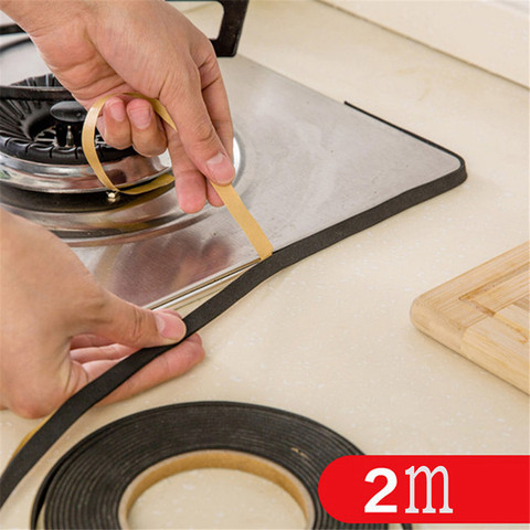 2Pcs Kitchen Gas Stove Gap Sealing Adhesive Tape Anti Flouring Dust Proof Waterproof Sink Stove Crack Strip Gap Sealing ► Photo 1/5