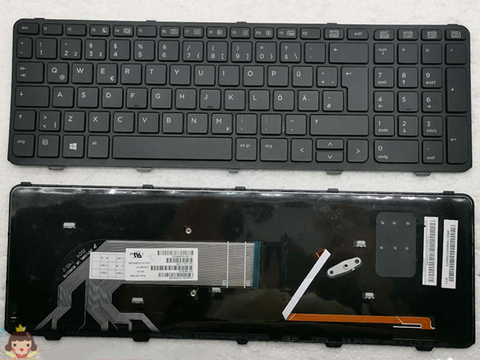 for HP ProBook 450 G0 450 G1 450 G2 455 G1 455 G2 780170-031 laptop backlit keyboard Europe layout ► Photo 1/1