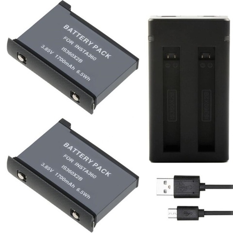 2 Slots/Dual Charger Battery Charger Batteies Charging/For Insta 360 one X2 Battery Charger Insta360 um x2 Panoramic Accessories ► Photo 1/6