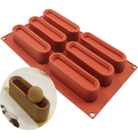 Mousse Mold Silicone Food Strip Shaped Cake Tray DIY Mousse Series Cake Decoration Tools for Cakes Bakeware ► Photo 1/6