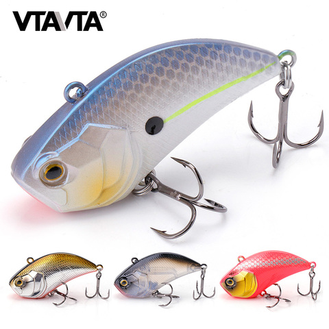 VTAVTA Rattling And Vib For Winter Fishing Tackle 2022 13g 55mm Sinking Wobblers For Pike Fishing Vib Lure Hard Bait Crankbait ► Photo 1/6