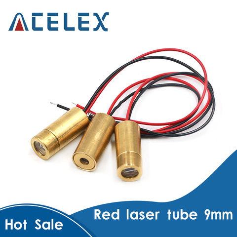 Laser head 650nm 9mm 3V 50mW Laser Cross Diode Module Red Copper Head ► Photo 1/6