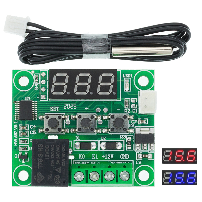 DC12V W1209 Digital Cool/Heat Thermostat Thermometer Temperature Controll S 
