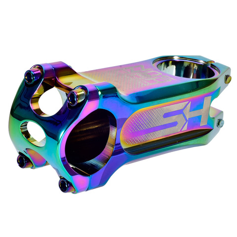 31.8*80mm Rainbow Bike Stem Full CNC Bicycle Handlebar Stem Mountain Road Bike Stem 0 Degree Colorful XC AM MTB Stem Bike Parts ► Photo 1/6