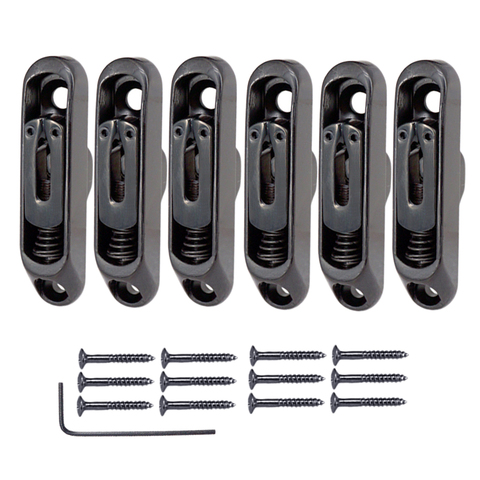 Set 6Pcs Single Individual Bridge Saddles Tailpiece for 6 String  Guitar ► Photo 1/6