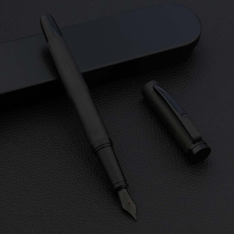 2022 Luxury Quality 1996 Fountain Pen Frosted Black 0.5MM Black Nib Student Office School Stationery Supplies Ink Pens ► Photo 1/6