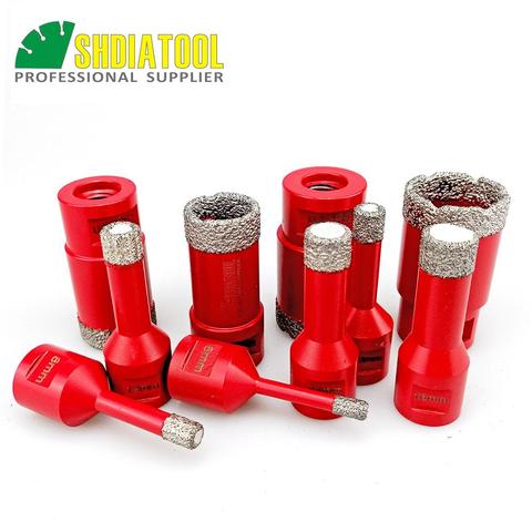 SHDIATOOL Dry Vacuum Brazed Diamond Drilling drill Bit granite, marble Hole saw M14 Thread bit drill  porcelain tile stone crown ► Photo 1/6