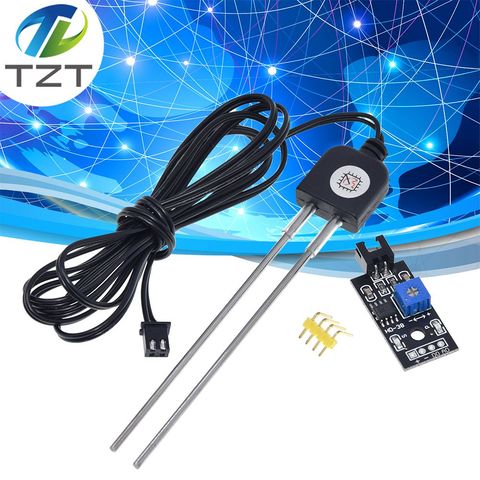 TZT Soil Moisture Sensor and Soil Detector Module Soil Moisture Test Soil Humidity Test Corrosion Resistance Probe for Arduino ► Photo 1/6