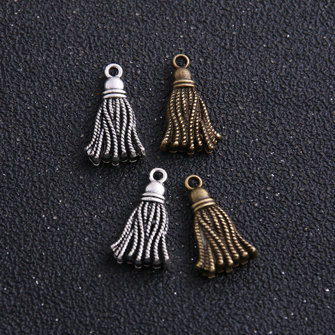 10pcs 12*20mm Alloy Jewelry Making Besom Fashion Necklace Pendant Bracelet Charms Handmade Craft ► Photo 1/4