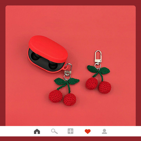 Cute Strawberry Wireless Earphone Case For Xiaomi Redmi Airdots Bluetooth Headphone Cover Liquid Headset Case ► Photo 1/6