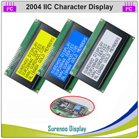 Serial IIC I2C TWI 2004 204 20*4 English & Japanese Character LCD Module Display Panel Screen for Arduino ► Photo 1/3