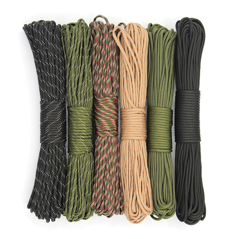 20 Meters Dia.4mm 7 Stand Cores Paracord for Survival Parachute Cord Lanyard Camping Rope Hiking Clothesline Tent  Accessories ► Photo 1/6