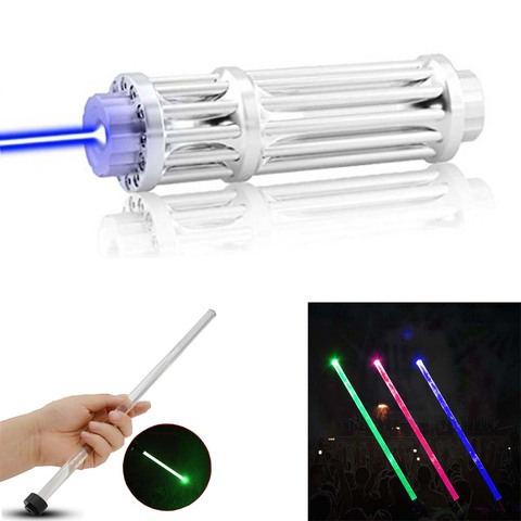 Most Powerful blue Laser Torch 450nm 10000m Focusable High power Blue Laser Pointers burn match Laser Flashlight Stick ► Photo 1/6