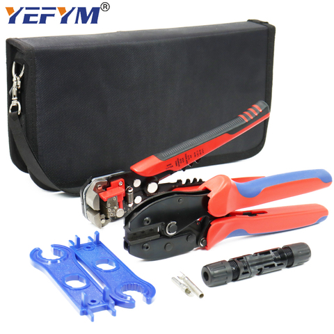 LY-2546B crimping pliers pv line capacity 2.5/4/6mm2 14-10AWG solar Multi-Contact 4mm connector suit wire stripping tools ► Photo 1/6