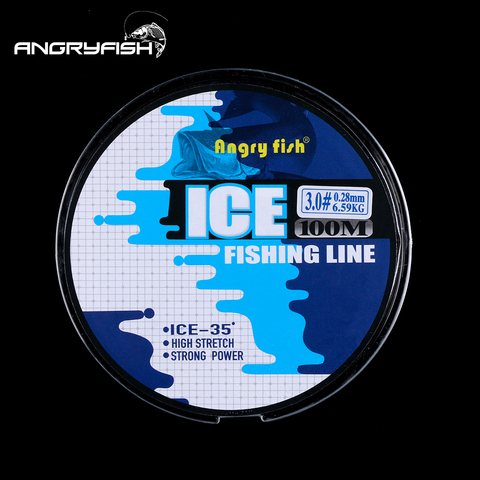 Angryfish High quality material profession Ice Fishing Line 100m Winter Fishing Nylon Line Monofilament Super Strong Nylon Line ► Photo 1/6