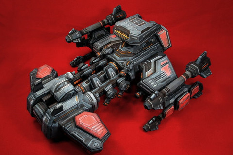 StarCraft 2 Terran Human Battlecruiser DIY Handcraft Paper Model Kit 13cm Tall Puzzles Handmade Toy DIY ► Photo 1/6