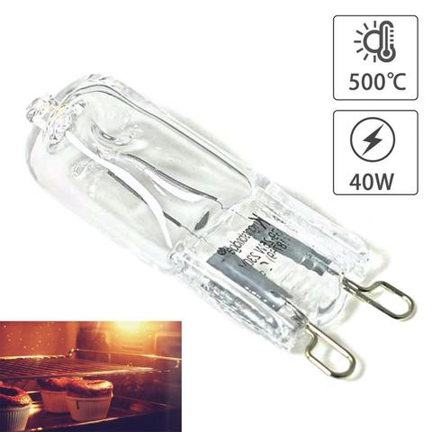 1/2pcs G9 Oven Lamp High Temperature Resistant Durable Halogen Oven Lamp 500℃ Steam Box Anchor Lamp Oven Lighting Bulb 40w ► Photo 1/1