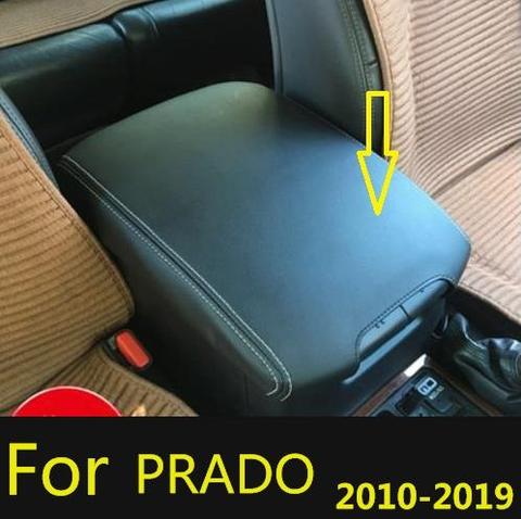 Microfibre Leather Center Armrest Cover car central container armrest box Cover For Toyota Land Cruiser Prado 150 （2010-2022） ► Photo 1/6