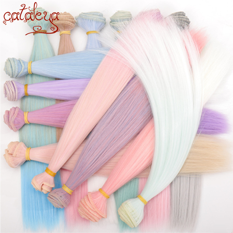 Cataleya Doll Bjd DIY High Temperature Fiber 1 Pcs 15cm * 100cm And 25*100cm Wig Gradually Color Hair Weaving ► Photo 1/6