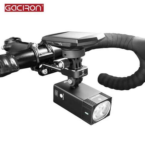 GACIRON H12 Bicycle light Mount Bracket Aluminum alloy Multifunction Camera\Bicycle computer Holder Adjustable Handlebar ► Photo 1/6