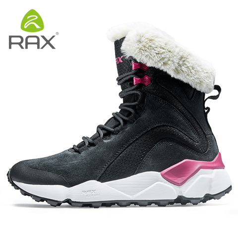 RAX women's Winter Hiking Boots Mountain Trekking Anti-slip Shoes Breathable Comfortable Soft Mountain snow Shoes snow boots ► Photo 1/6